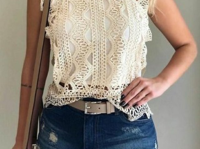 Short e blusa