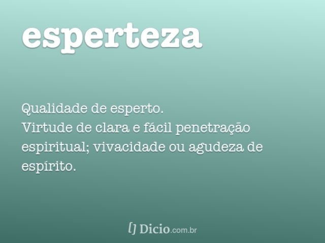 Pessoa esperta.