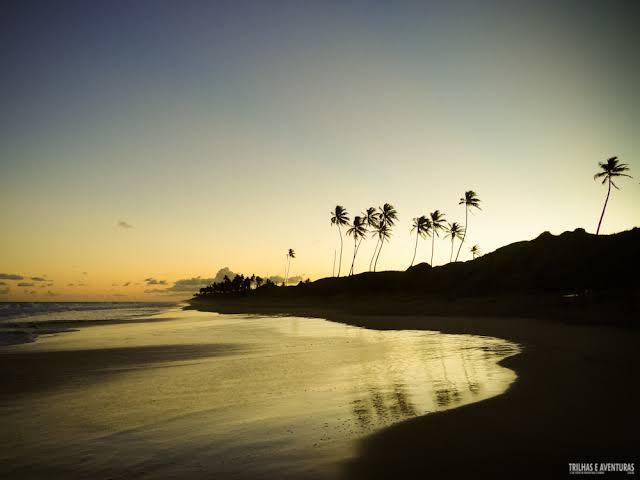 Praia a tarde.