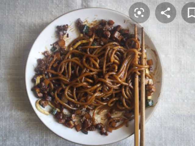 Black noodles