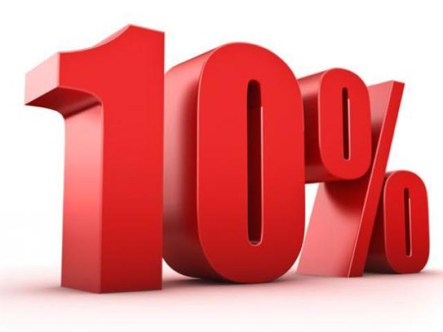 10%
