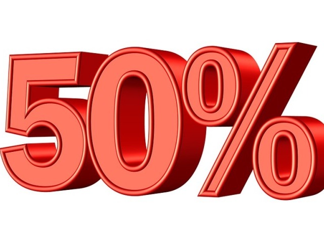 50%
