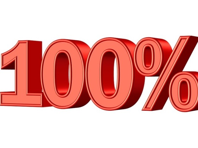100%