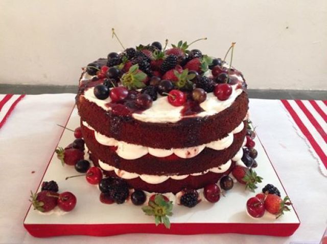 Red Valvet com frutos Vermelhos
