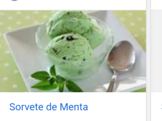 Sorvete de menta com chocolate