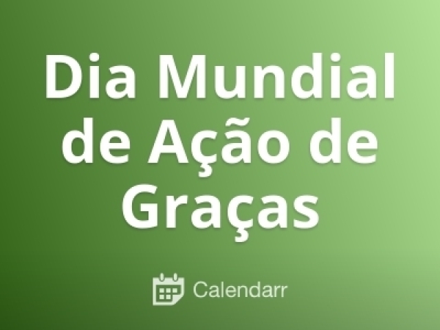 Ação de Graças.