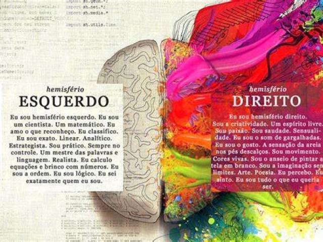 Lado Direito do Cérebro.
