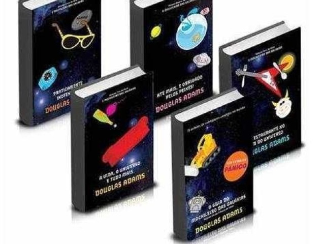 O guia do mochileiro das galáxias / Qualquer um da trilogia de cinco - Douglas Adams