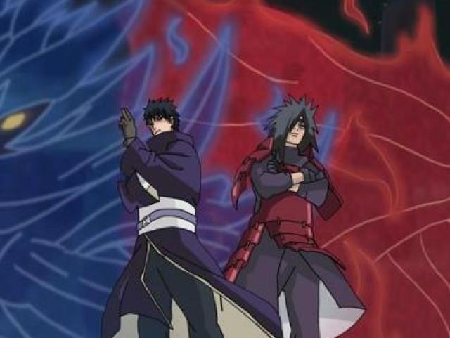 Madara e Obito para um mundo de genjutsu