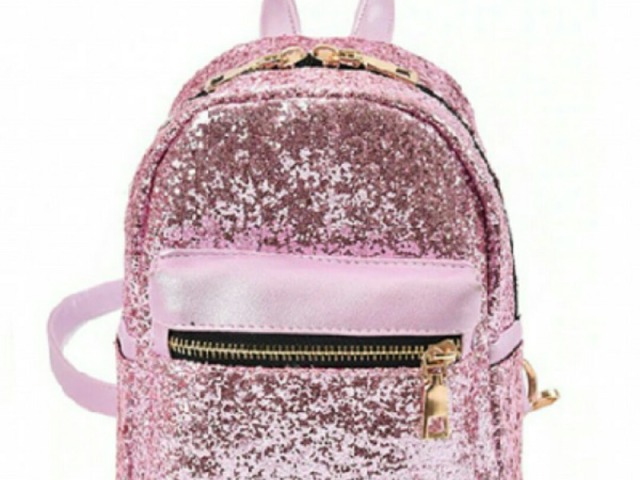 Rosa com glitter