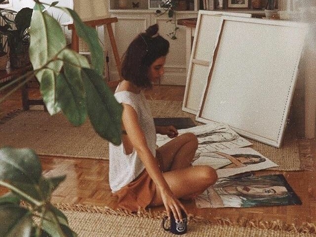 Pintar, desenhar ou tocar algum instrumento