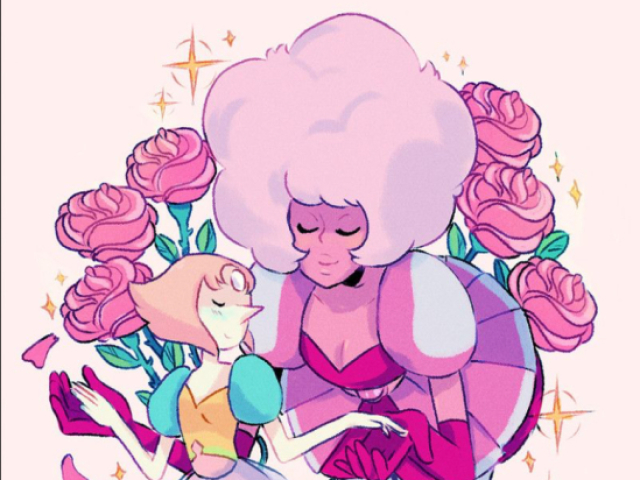 Azul, amarelo, rosa e branco