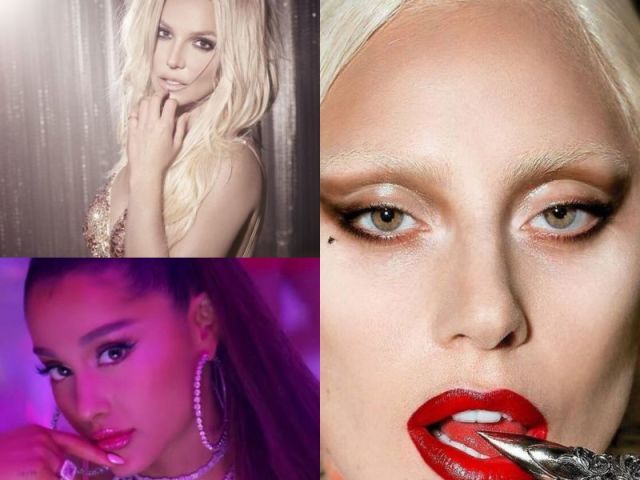 Lady gaga, Ariana Grande e Britney Spears