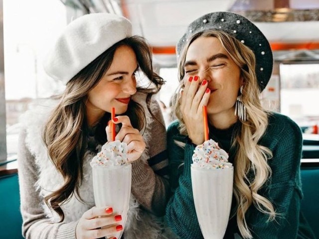 Com a melhor amiga