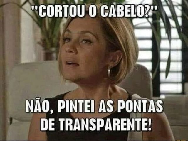 Pintei as pontas de transparente!