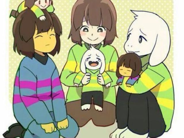 Frisk,chara e asriel