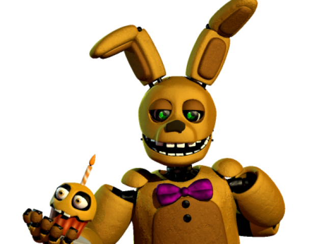 Porque havia uma velha versão de Bonnie, chamada SpringBonnie, que é o Springtrap, que já está no jogo