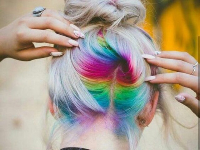 Amo um cabelo colorido!!