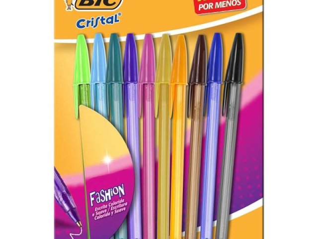 vai de BIC colorida mehmo