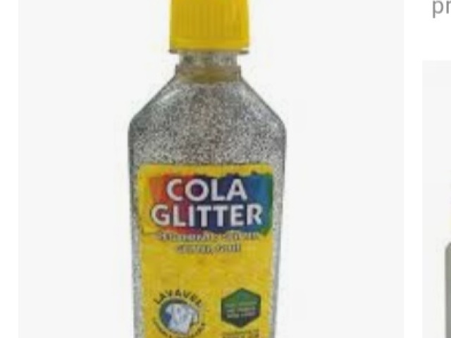 Cola com glitter