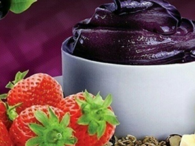 açaí com morango