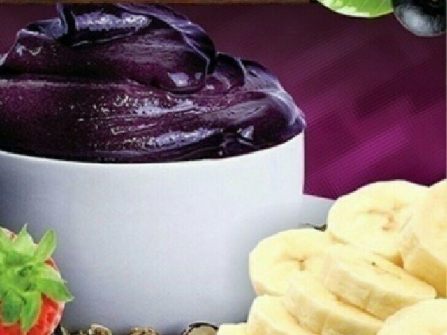 açaí com banana