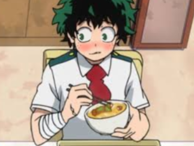 "V-vamos Midoriya"
Vai com o Deku toda desajeitada.