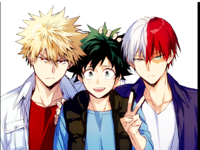 Bakugou, Midoriya, Todoroki.