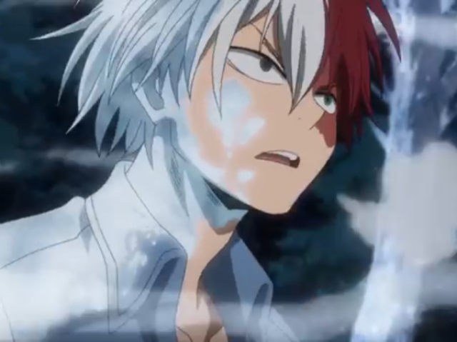 Shoto decide usar apenas seu lado direito.