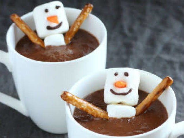 Uma boa dose de chocolate quente