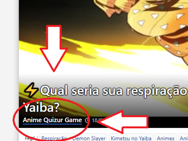 💟 Para mais QUIZs como este, acesse meu perfil, clicando em refazer teste, e após isto clique no link Anime Quizur Game (como na imagem)