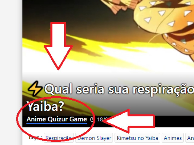 💟 Para mais QUIZs como este, acesse meu perfil, clicando em refazer teste, e após isto clique no link Anime Quizur Game (como na imagem)