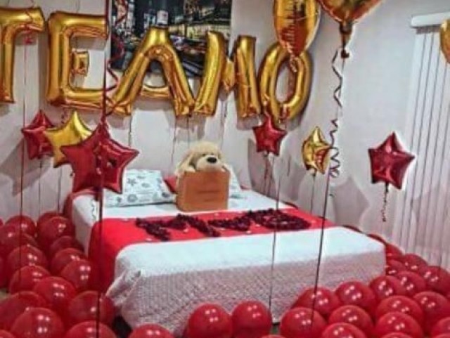 No quarto mais cheio