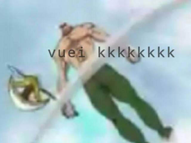 Escanor pelado voando fds