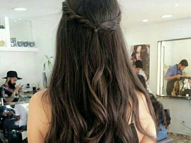 Cabelo comprido!