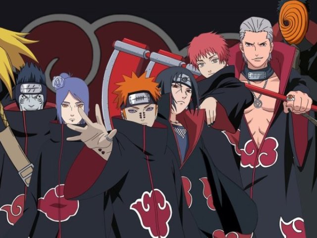 Zetsu, Konan, Itachi, Sasori, Hidan, Tobi, Nagato, Kisame, Deidara, Kakuzu