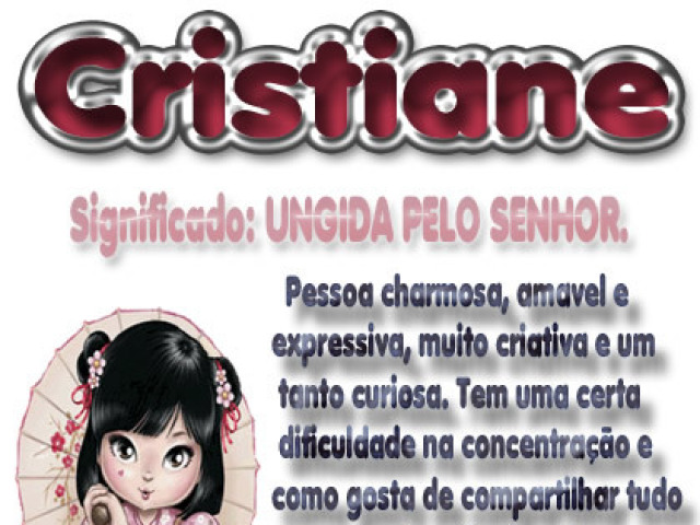Cristiane.