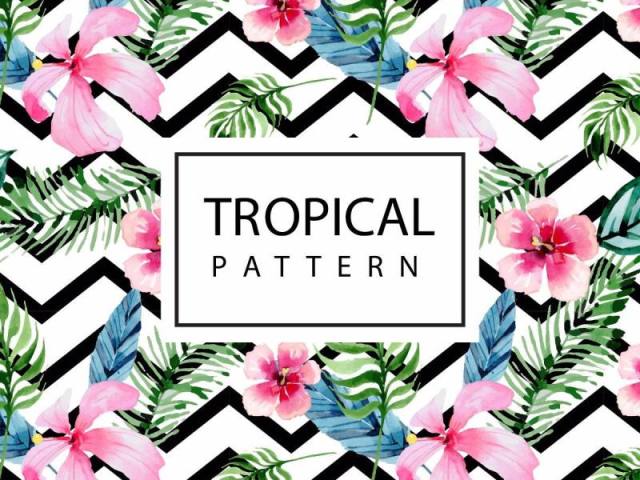 Estampas tropicais.