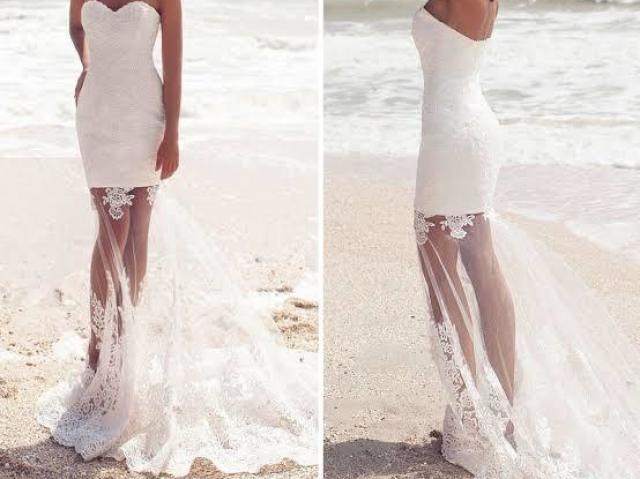 Vestido sexy para casamento na praia