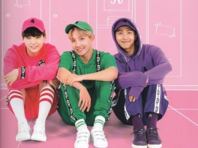 Suga,Hoseok e Namjoon