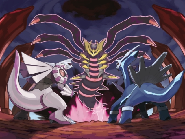 Dialga, Palkia e Giratina