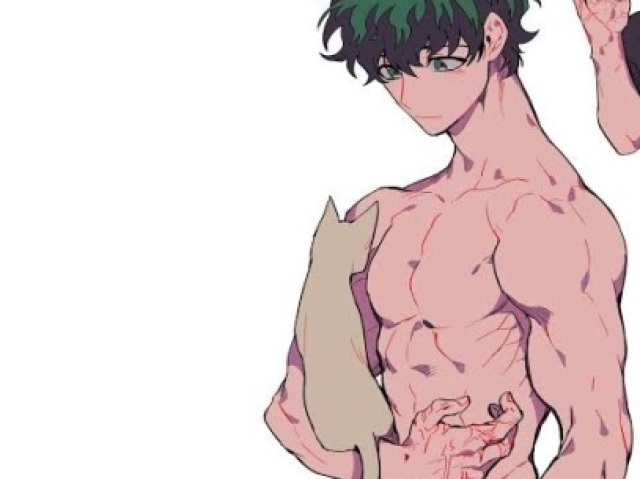 -Manda uma foto do Midoriya sem camiseta pra mim.