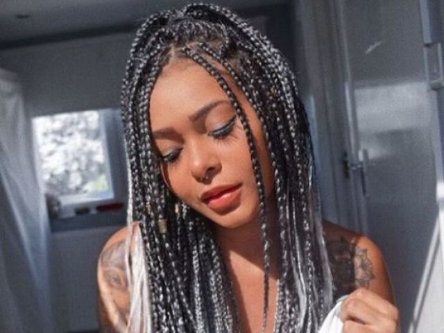 Amo tranças box braids<3