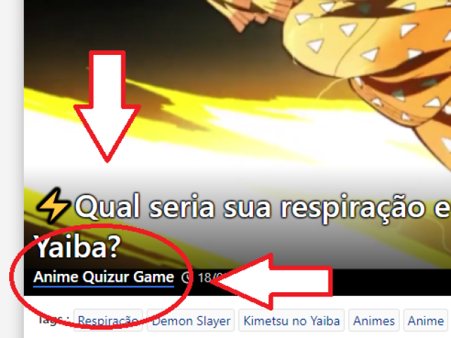 💟 Para mais QUIZs como este, acesse meu perfil, clicando em refazer teste, e após isto clique no link Anime Quizur Game (como na imagem)