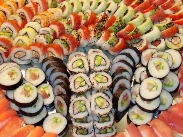 Comida Sushi, Japonesa.