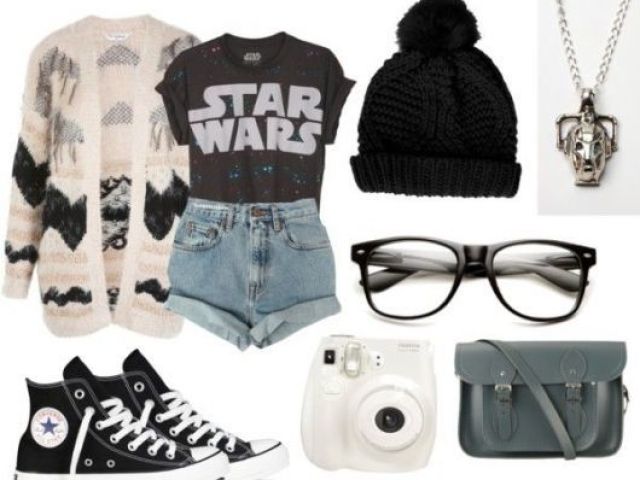 estilo meio geek e casual