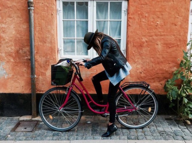 De bicicleta