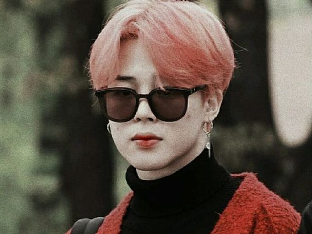 Jimin e cabelo rosa