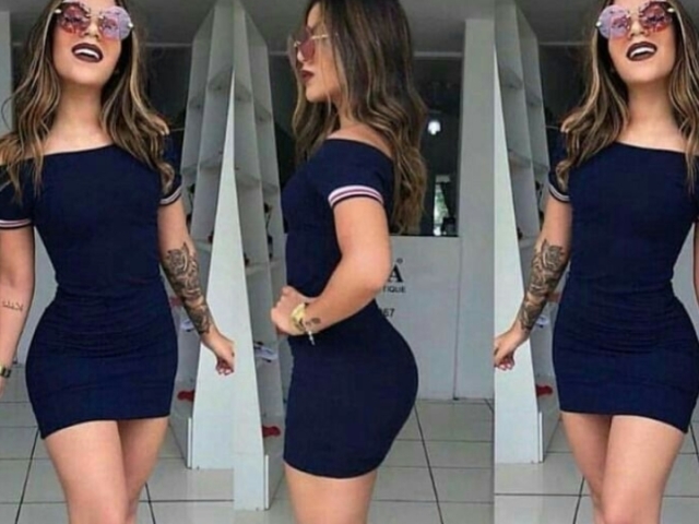 Um vestido colado pq eu fico maravilhosa em roupas assim