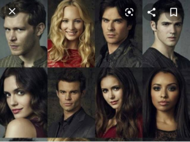 Damon,Rebekah,Klaus,Alaric,Isobel,Stefan, Katherine,Bonnie